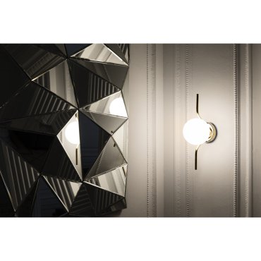 Faro Le Vita - wandverlichting - 14 x 19 x 40 cm - 6W LED incl. - glanzend goud