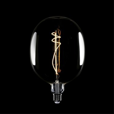 Daylight Italia LED lamp Ellipse - Ø 17 x 26,4 cm - E27 - 10W dimbaar - 1800K - gerookt