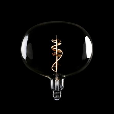 Daylight Italia LED lamp Ellipse - Ø 22 x 23,5 cm - E27 - 10W dimbaar - 1800K - gerookt