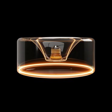 Creative Cables LED lamp Ghost Donut - Ø 19 x 8 cm - E27 - 6W - 2200K - transparant