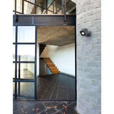 Nova Luce Focus - buiten opbouwspot - 8,5 x 14 x 12 cm - 6W LED incl. - IP54 - donkergrijs