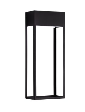 Nova Luce Moby - buiten wandverlichting - 16 x 40 x 9 cm - 20W LED incl. - IP65 - zandzwart