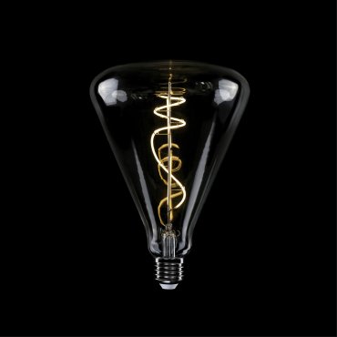 Daylight Italia LED lamp Cone - Ø 14 x 20 cm - E27 - 10W dimbaar - 2700K - transparant