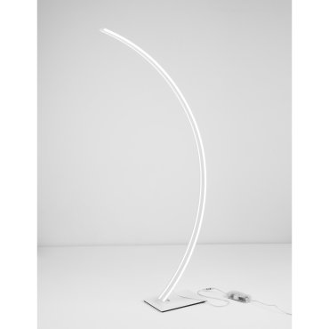 Nova Luce Breton - staanlamp - 56 x 20 x 150 cm - 40W dimbare LED incl. - zandwit