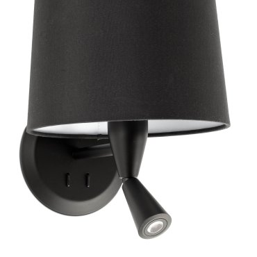 Faro Conga - wandverlichting - 21,5 x 19 x 17,3 cm - 3W LED incl. - mat zwart