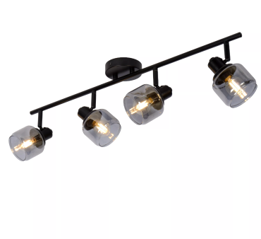 Lucide Bjorn - opbouwspot - 75 x 15 x 16,5 cm - zwart