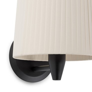 Faro Samba - wandverlichting - 21,5 x 19 x 17,3 cm - zwart en beige
