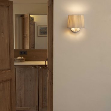Faro Samba - wandverlichting - 21,5 x 19 x 17,3 cm - wit en beige