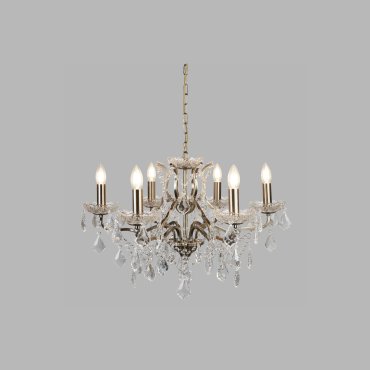 Searchlight Paris - luster - Ø 70 x 135 cm - antiek messing