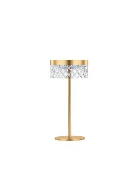Nova Luce Bion - tafellamp - Ø 14,8 x 30 cm- 6W LED incl. - messing goud