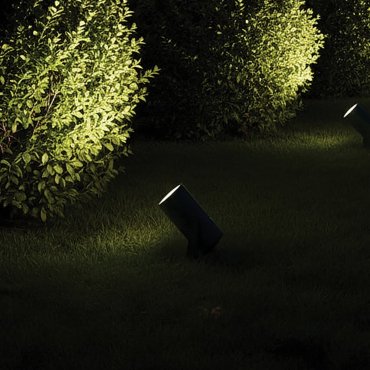 VK Lighting Sui - spot op piek - Ø 4 x 8,6 cm - 5W LED incl. - IP65 - roestbruin