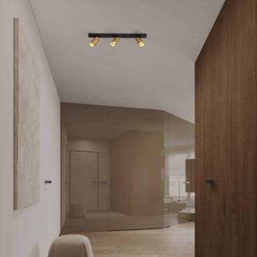 Nova Luce Zelos - opbouwspot 3L - 60 x 13,7 x 6 cm - goud