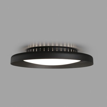 Faro Dolme - plafondverlichting - Ø 40 x 7 cm - 24W LED incl. - mat zwart
