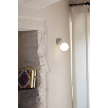 Faro Joy - wandverlichting - 10 x 13,2 x 15,6 cm - 3W LED incl. - mat wit