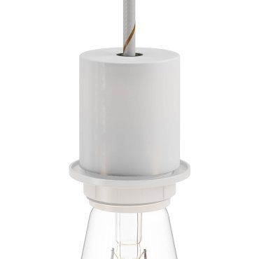 Creative Cables - E27 fitting met kabelklem  - Ø 5,6 x 5,1 cm - wit
