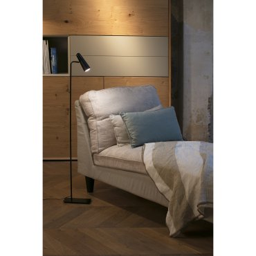 Faro Lao - staanlamp - 122 cm - 4W LED incl. - mat zwart