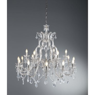 Searchlight Marie Therese - luster - Ø 98 x 150 cm - chroom