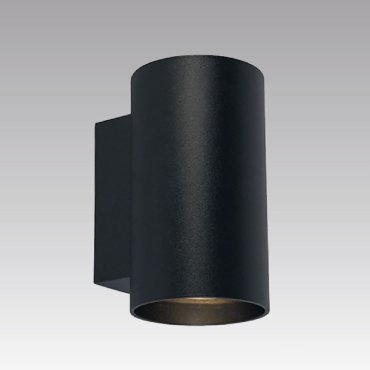 Zuma Line Sandy WL Round Next - wandverlichting - Ø 8 x 9,7 x 14 cm - zwart