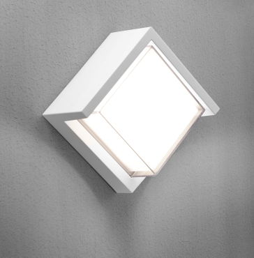 Century Italia Pura - wand/plafondlamp - 16 x 16 x 10 cm - 10W LED incl. - IP65 - wit