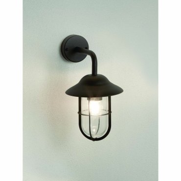Searchlight Toronto - buiten wandverlichting - 17 x 31 cm - IP44 - mat zwart