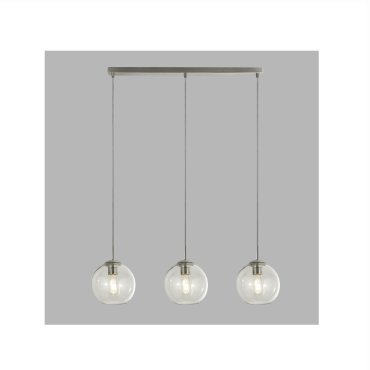 Searchlight Pendants - hanglamp - 80 x 20 x 150 cm - satijn zilver