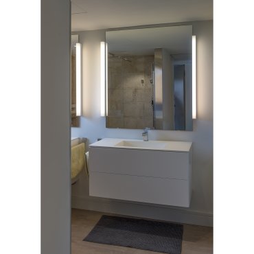 Faro Nilo - wandverlichting - 60 x 6 x 4 cm - 18W LED incl. - IP44 - glanzend chroom