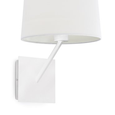 Faro Handy - wandverlichting met schakelaar - 24 x 27 x 32,5 cm - mat wit