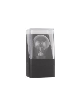 Nova Luce Selena - buiten wandverlichting - 8,5 x 16  x 9,8 cm - IP65 - donker antraciet