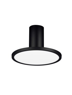 Nova Luce Ekei - plafondlamp - Ø 20 x 21,4 cm - 14W LED incl. - zandzwart