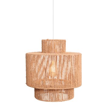 SHOWROOMMODEL - Maxlight Labriz - hanglamp - Ø 35 x 170 cm - lichtbruin en wit