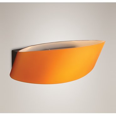 Maxlight Parete - wandverlichting - 25 x 15 x 12 cm - geel en chroom