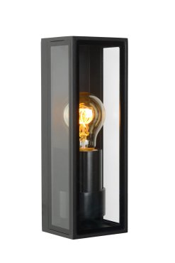 Lucide Dukan - buiten wandverlichting - 8,6 x 9 x 25,8 cm - IP65 - zwart