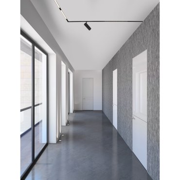Nova Luce Lod 48V - lichtpunt magnetisch railsysteem - Ø 6,5 x 21 cm - 20W dimbare LED incl. - zandzwart