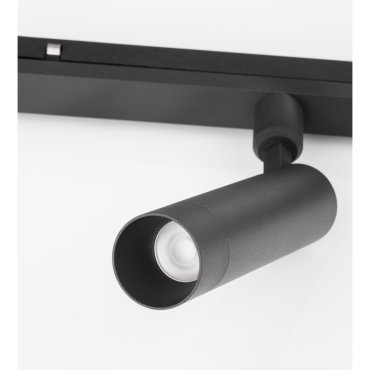 Nova Luce Lod 48V - lichtpunt magnetisch railsysteem - Ø 3,2 x 19,6 cm - 10W dimbare LED incl. - zandzwart