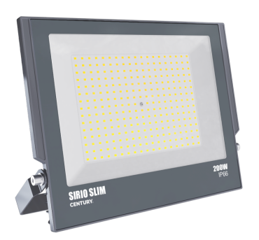 Century Italia Sirio Slim - verstraler - 36,6 x 3,4 x 30,3 cm - 200W LED incl. - IP66 - grijs