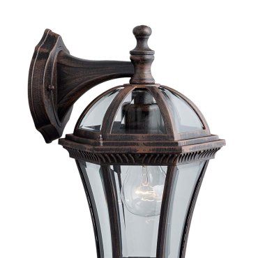 Searchlight Capri - buiten wandverlichting - 19 x 40 cm - IP44 - rustiek bruin