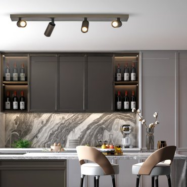 Projectlight Clara - opbouwspot 4L - 64 x 11 x 7 cm - brons