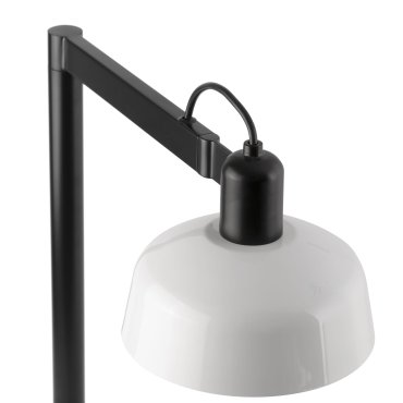 Faro Tatawin - tafellamp - 25 x 45,4 x 57,5 cm - satijnzwart en glanswit