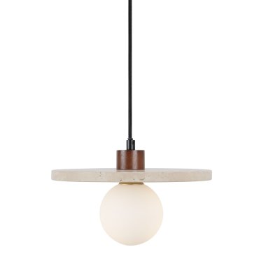 Maxlight Lando - hanglamp - Ø 25 x 150 cm - travertijn