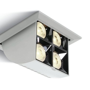 ONE Light Mirror Adjustable Boxes - inbouwspot - 109 x 109 mm, 100 x 100 mm inbouwmaat - 16W LED incl. - wit