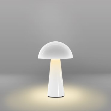 Century Italia Coco - draadloze buiten tafellamp met laadstation - Ø 16 x 25,5 cm - 1,5W dimbare LED incl. - IP44 - wit