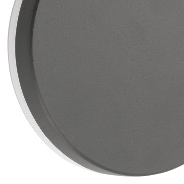 Nova Luce Suite - buiten wandverlichting - Ø 15 x 5 cm - 10W LED incl. - IP54 - donkergrijs
