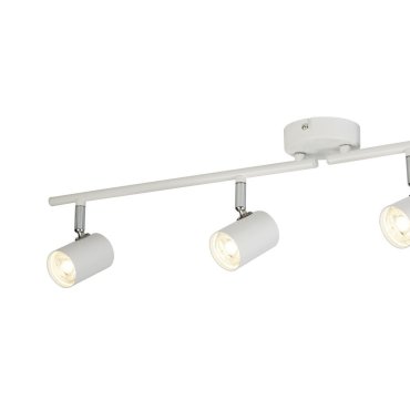 Searchlight Rollo - opbouwspot 4L - 77 x 9 x 13 cm - 4 x 4W dimbare LED incl. - wit