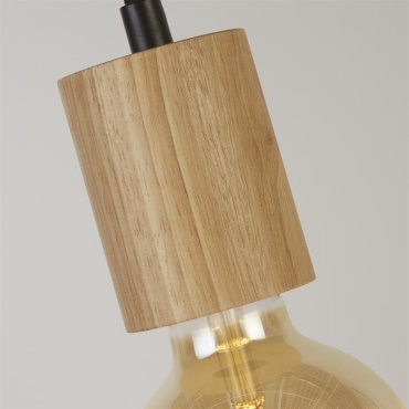 Searchlight Spinny - hanglamp - Ø 12 x 207 cm - mat zwart