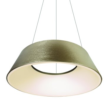 ONE Light Mushroom - hanglamp - Ø 60 x 218,5 cm - 60W LED incl. - geborsteld goud