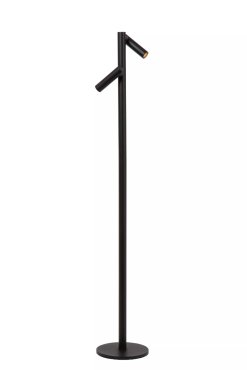 Lucide Antrim - Oplaadbare Leeslamp 2L -  Ø 20 x 120 cm - 2 x 2,2W dimbare LED incl. - IP54 - Met draadloos oplaadstation - zwart