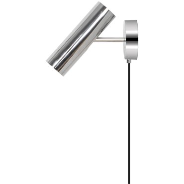 Design For The People MIB 6 - wandlamp - Ø 6 x 20 x 17,1 cm - chroom