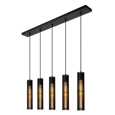 Lucide Lionel - hanglamp - 100 x 11 x 180 cm - zwart