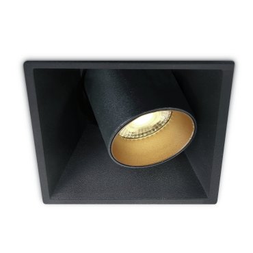ONE Light Recessed COB Cylinders - inbouwspot - 91 x 91 mm, 85 x 85 mm inbouwmaat -11W LED incl. - zwart