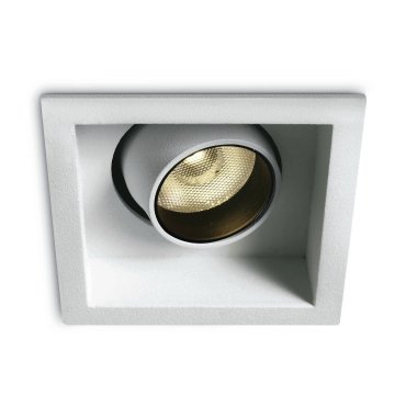 ONE Light Moving Inner Cylinder - inbouwspot - 62 x 62 mm, 58 x 58 mm inbouwmaat - 6W dimbare LED incl. - wit